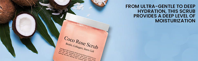 Private Label Dead Sea Salt Coconut Rose Exfoliating Sugar Body Scrub