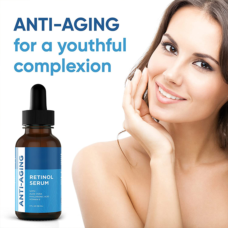 Retinol Serum for Face Hydrating Hyaluronic Acid for Wrinkle Soothing Fine Lines Dark Spots Renew Reset Nighttime Serum