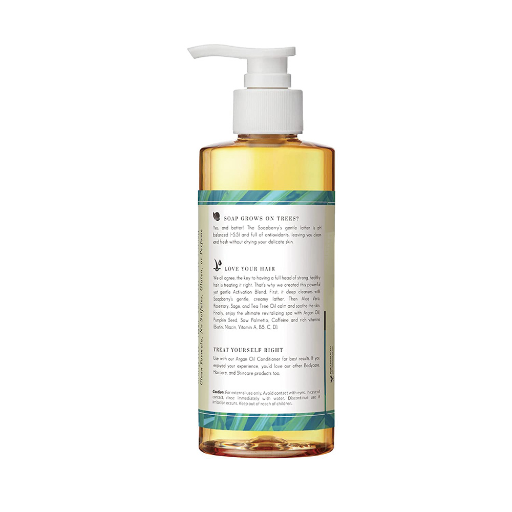 Hair Shampoo Naturally Cleansing From Wild Soapberries for Full Stronger Hair